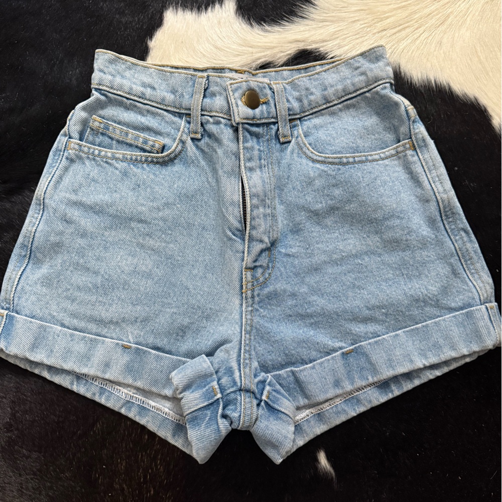 American Apparel Light Blue Jean Shorts Size 24/ XS